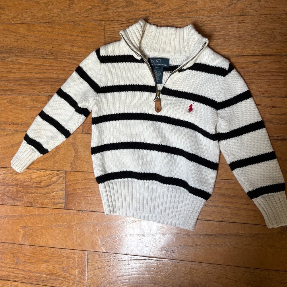 Polo Ralph Lauren Toddler 3T Outfit Set Plaid Shirt Sweater Corduroy Pants - Picture 3 of 9